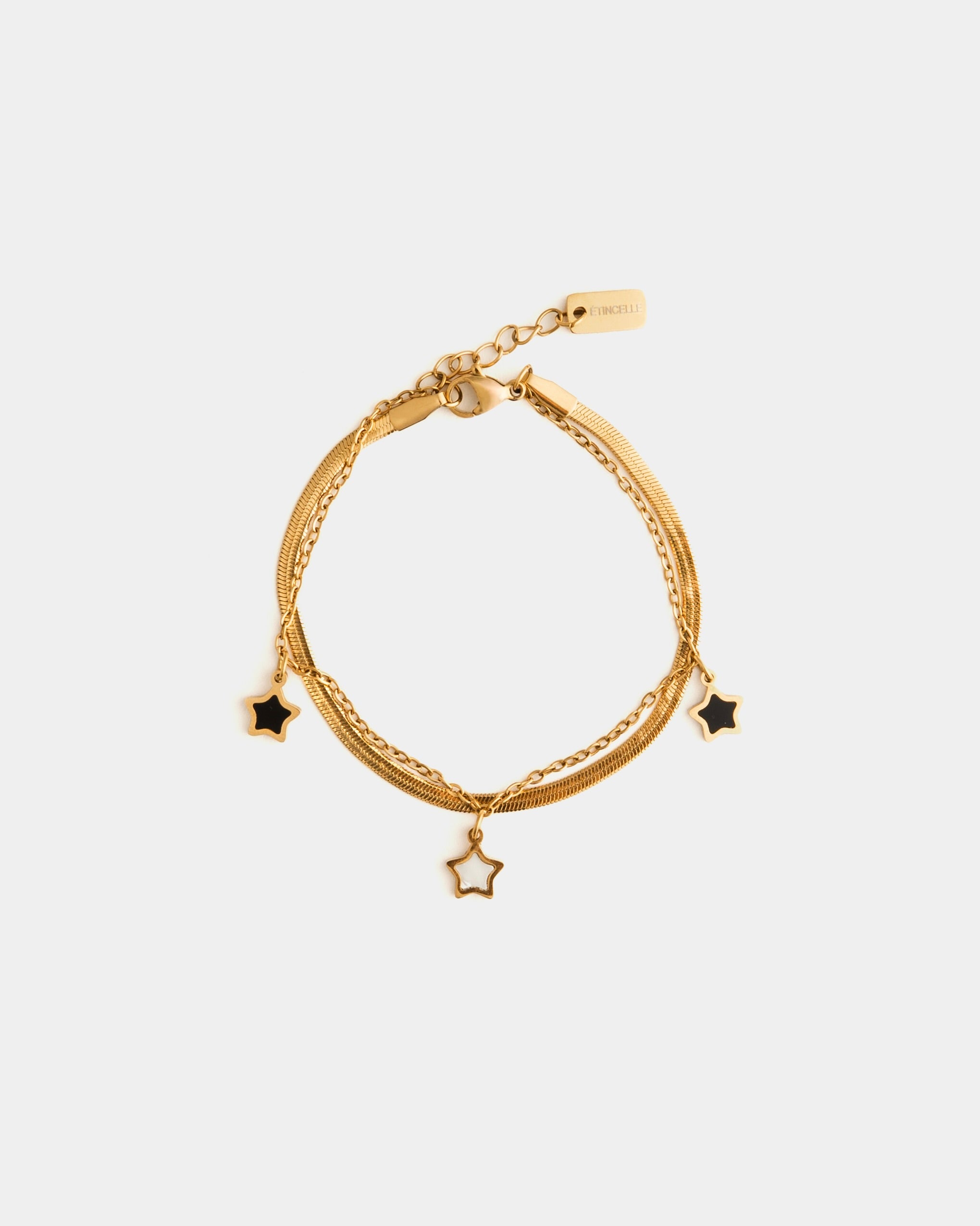 Bracciale A Stella In Acciaio Inossidabile – Lunghezza 21 Cm, Design Minimal - 2