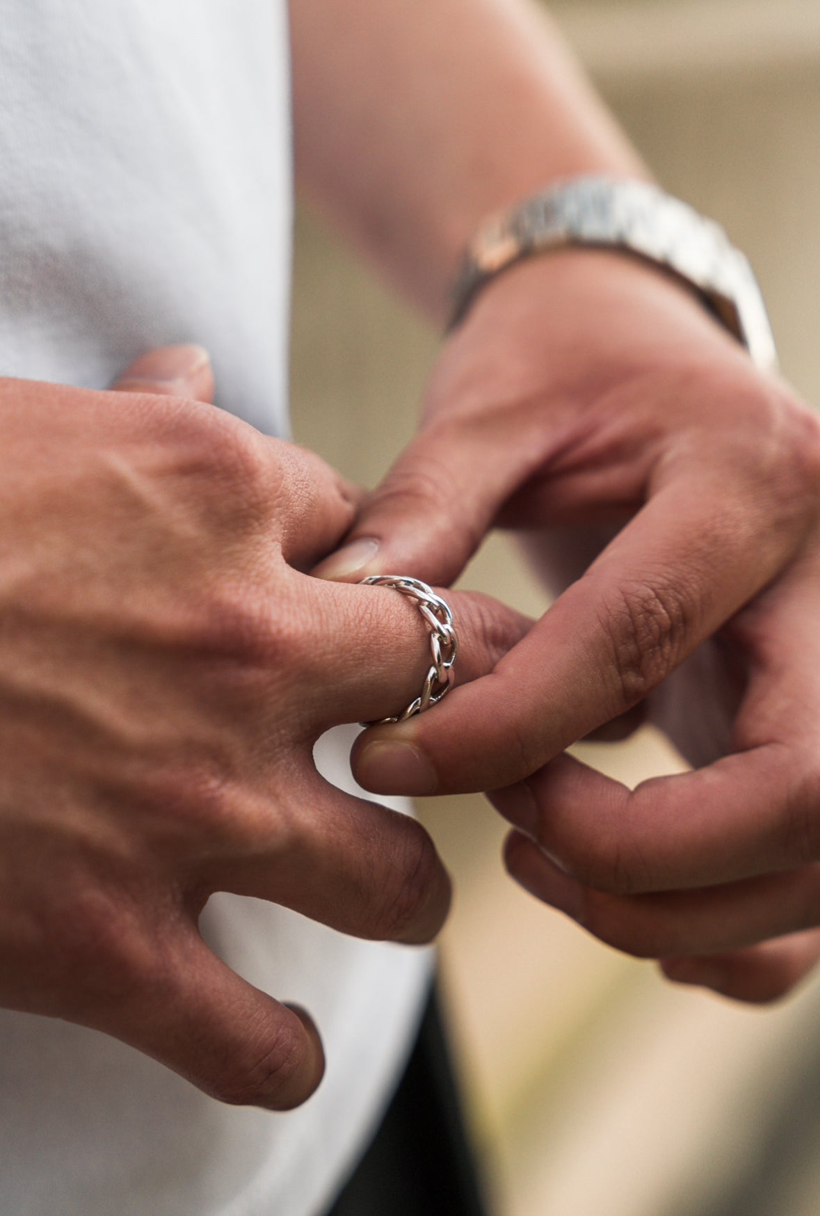 CUBAN RING SILVER