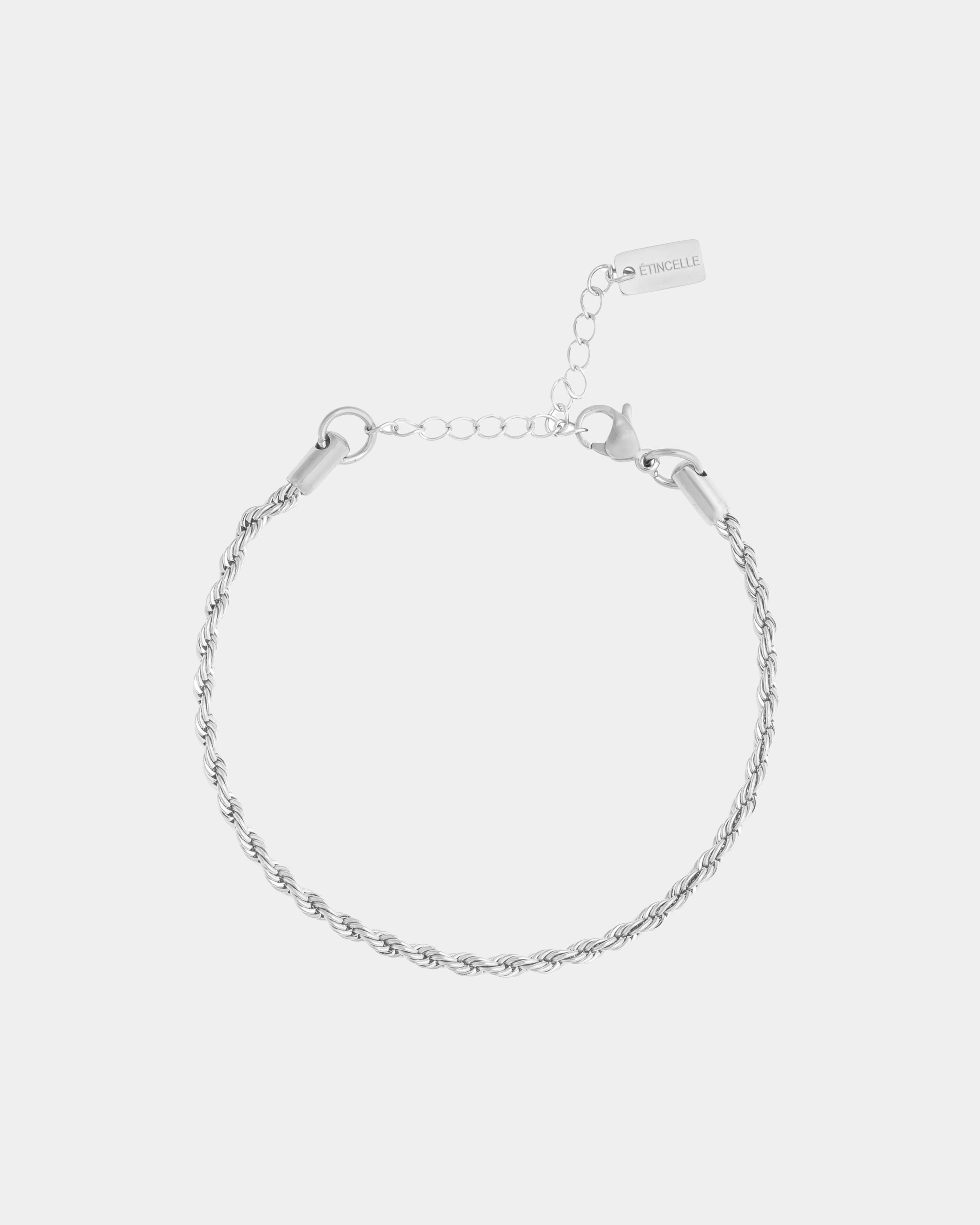 ROPE BRACELET 3MM SILVER