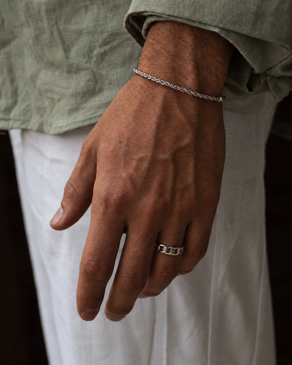 CUBAN RING SILVER